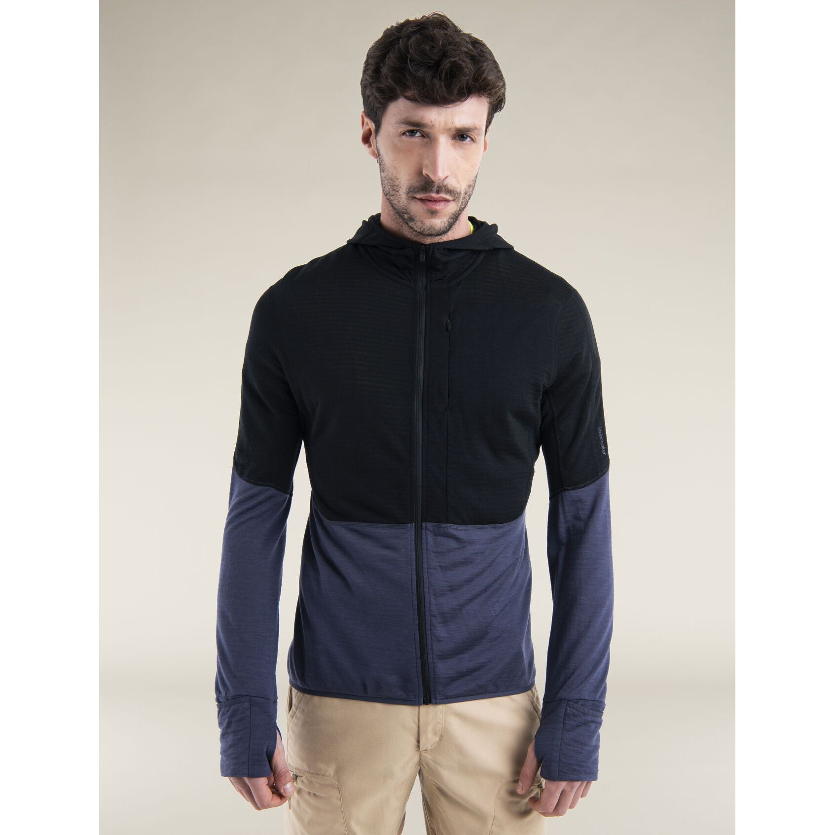 Icebreaker Men's Merino Blend 200 RealFleece Descender Long Sleeve Zip Hoodie