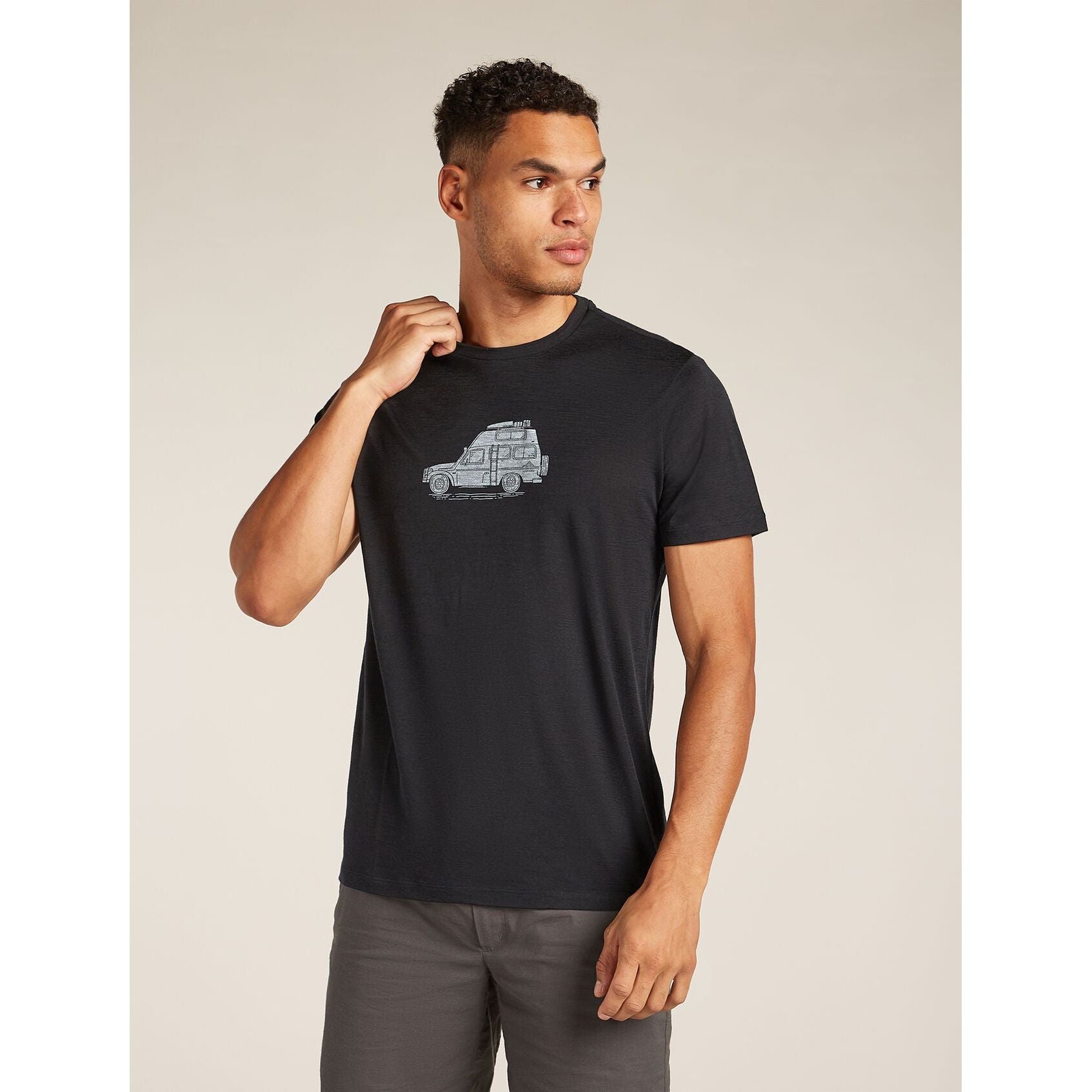 Icebreaker Men's Merino 150 Tech Lite Short Sleeve T-Shirt Cosy Camper