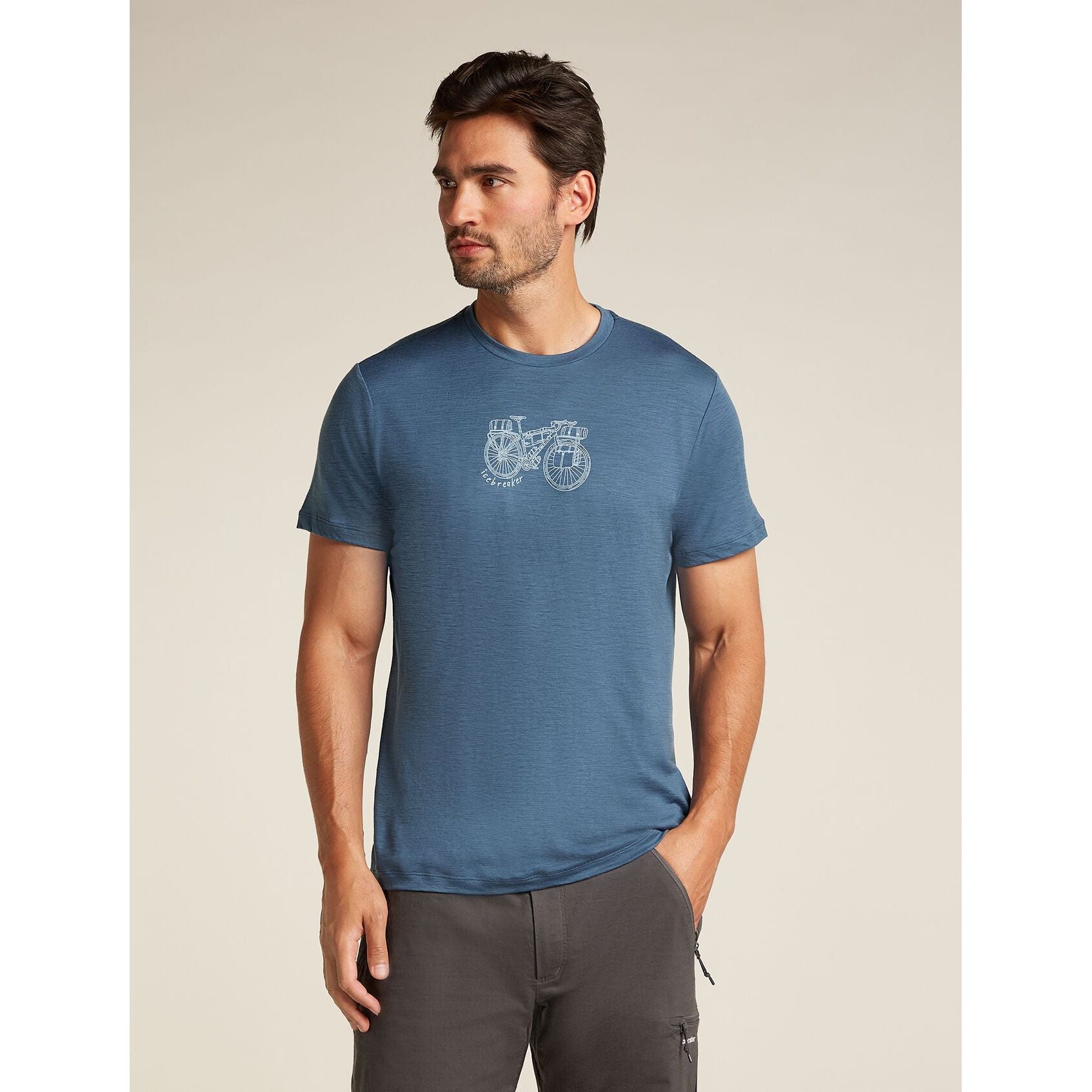Icebreaker Men's Merino 150 Tech Lite Short Sleeve T-Shirt Adventure Ride