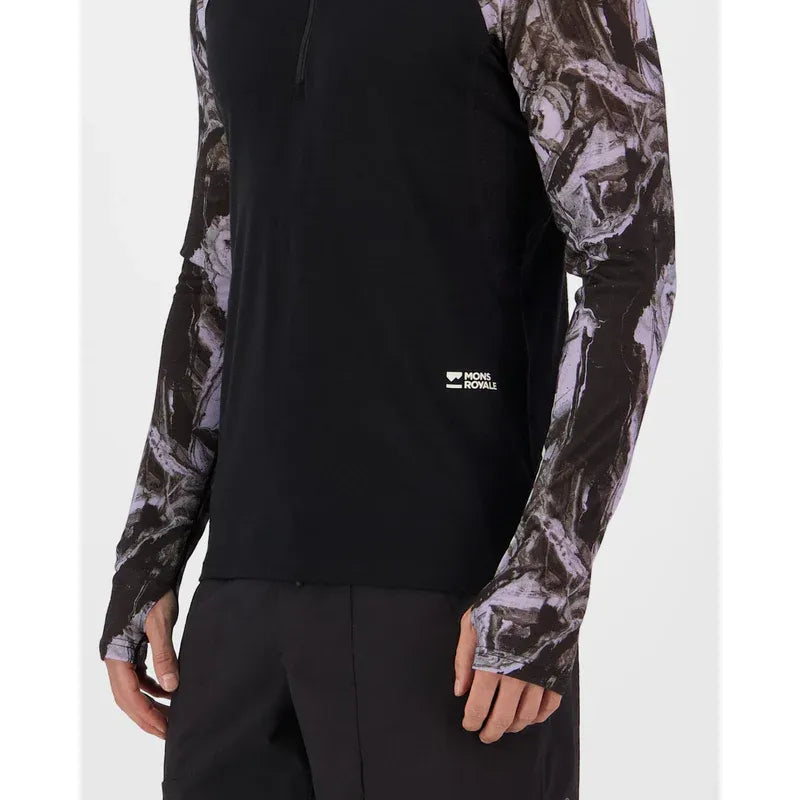 Mons Royale Men's Temple Merino Long Sleeve Hood