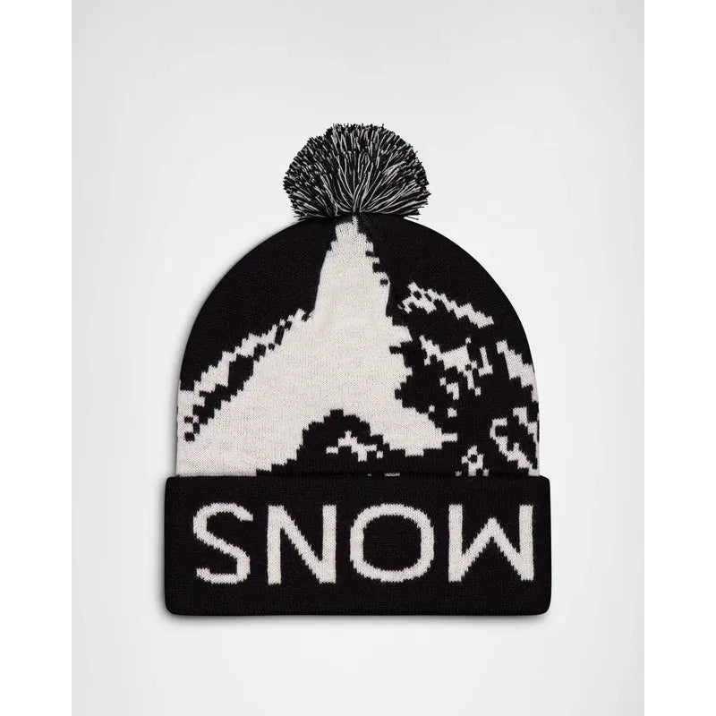 Mons Royale Mtn Pixel Merino Pom Pom Beanie