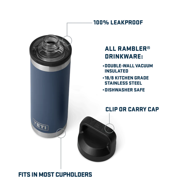 Yeti Rambler 18oz Bottle with Chug Cap (532ml)