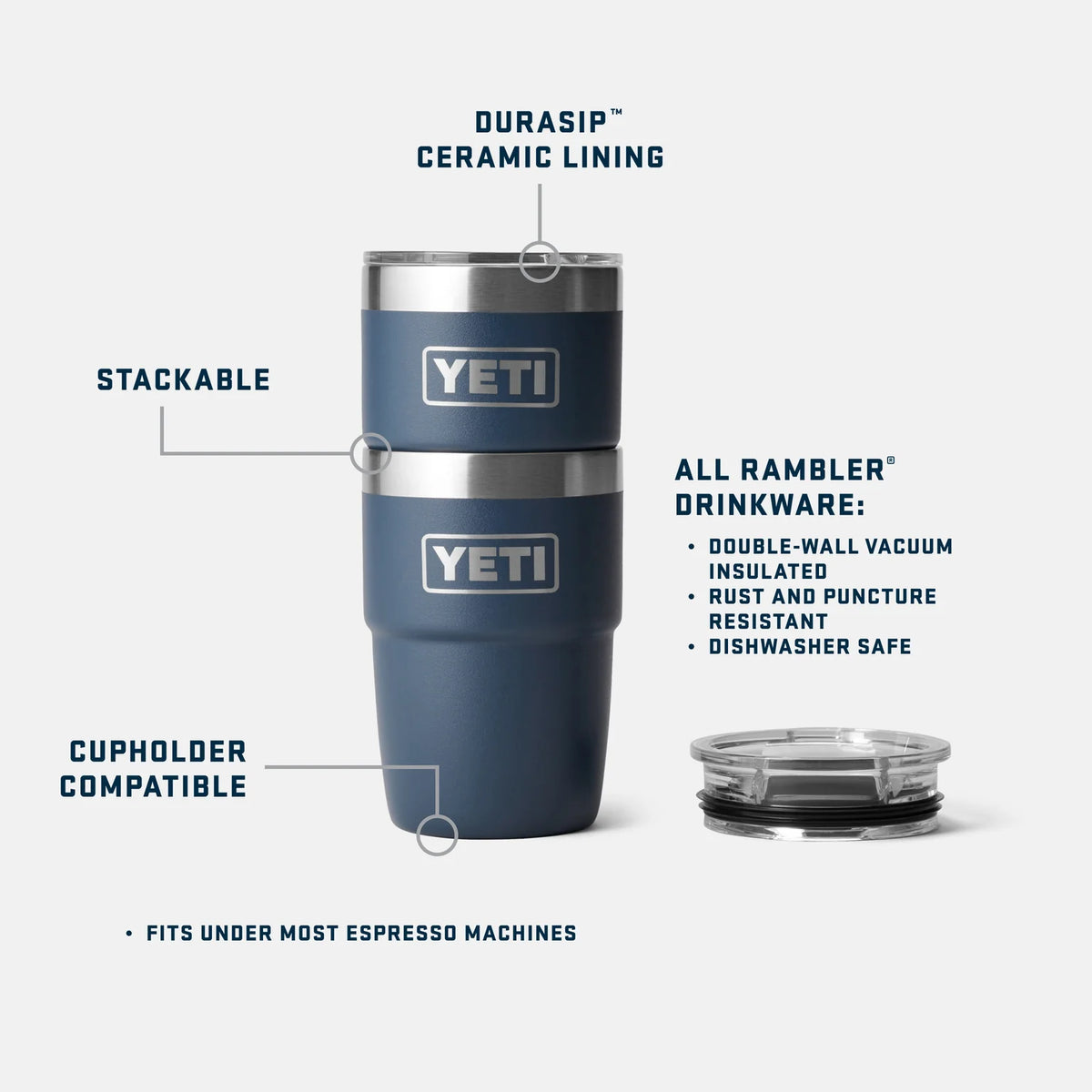 Yeti Rambler 8oz Ceramic Lined MagSlider Stackable Cup (236 ml)