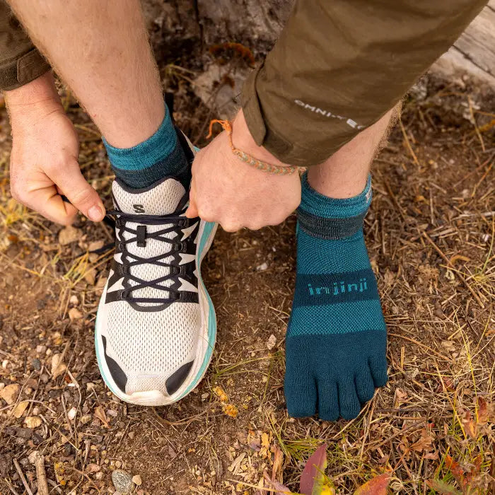 Injinji Trail Midweight Mini Crew Running Socks