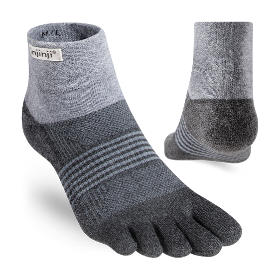 Injinji Women's Trail Midweight Mini Crew Running Socks