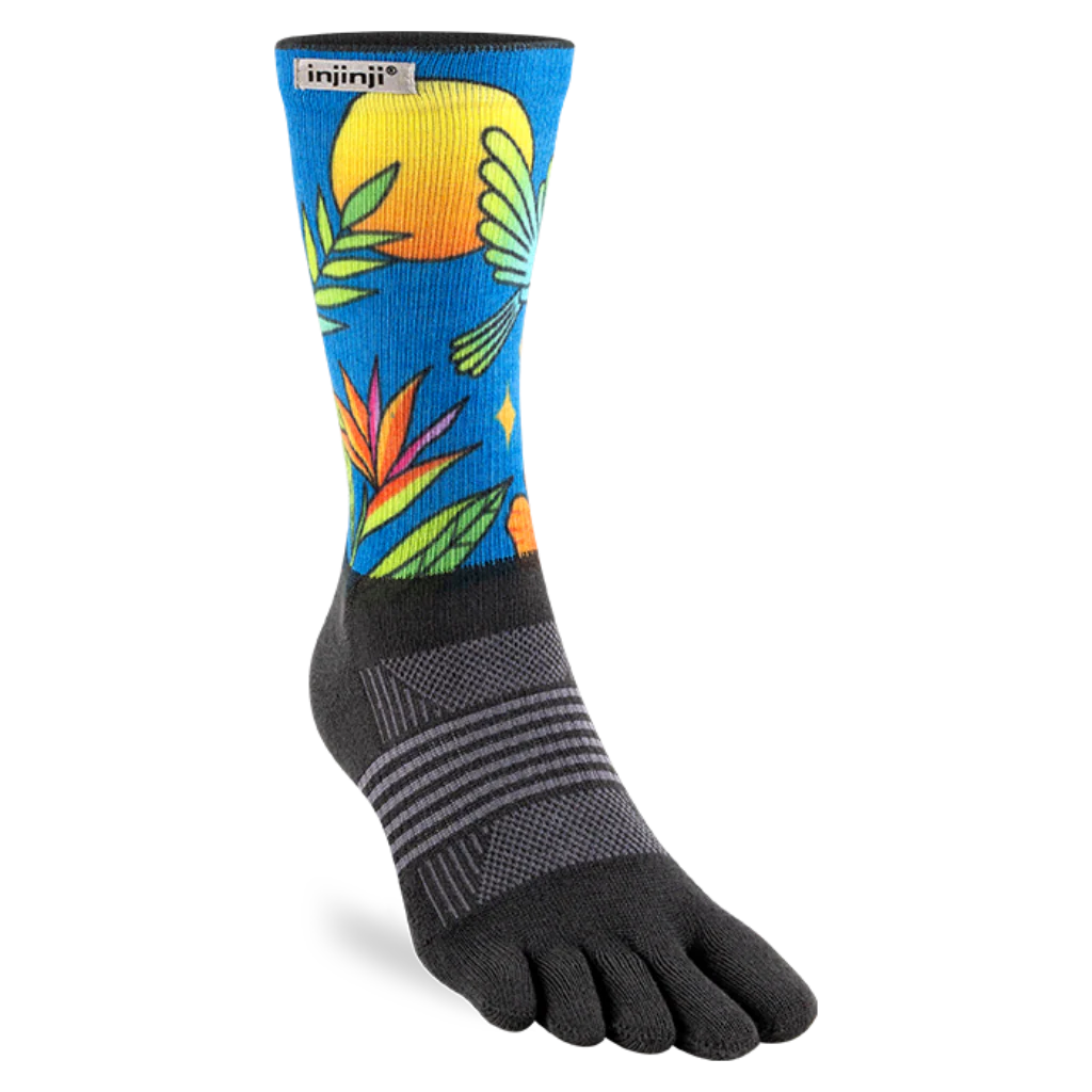 Injinji Women's Trail Crew Artist Designed Running Socks
