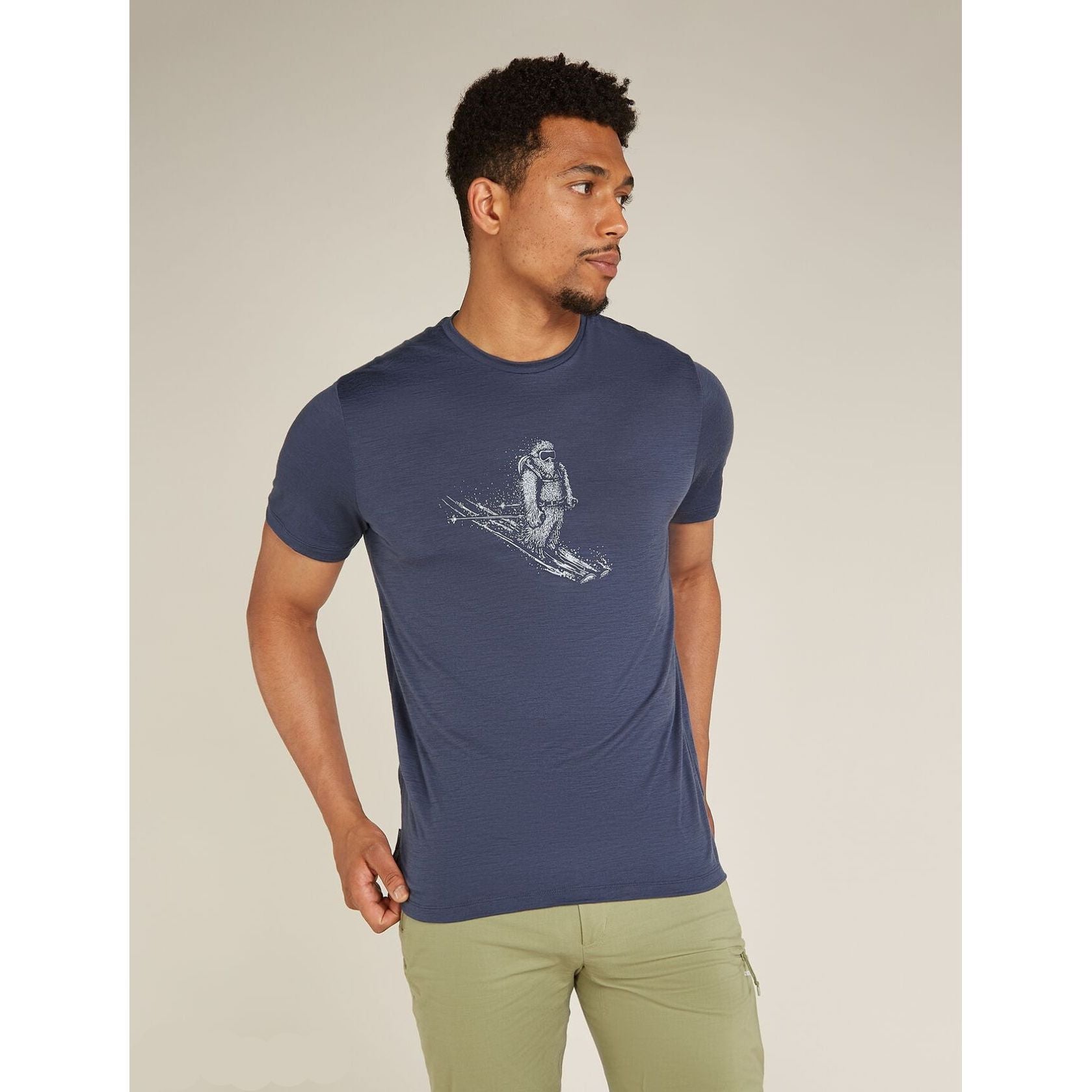 Icebreaker Men's Merino 150 Tech Lite Short Sleeve Tee Skiing Yeti