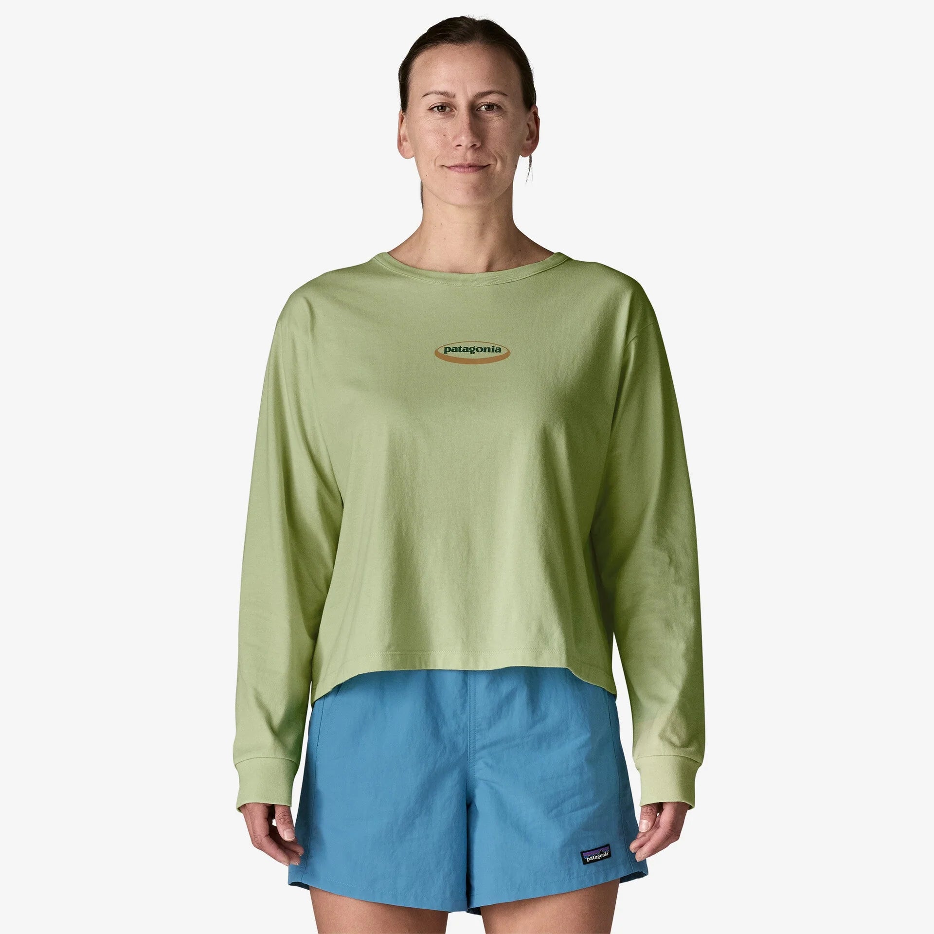 Patagonia Women's Long Sleeve '95 Oval Logo Easy Cut T-Shirt