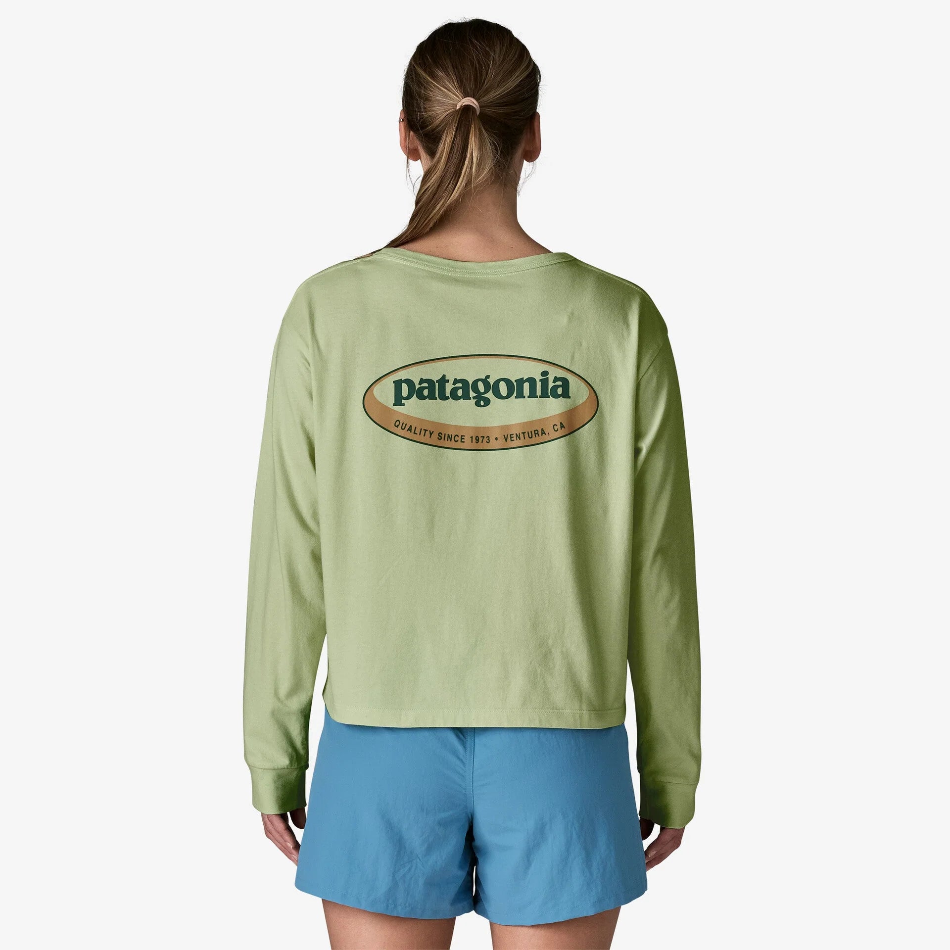 Patagonia Women's Long Sleeve '95 Oval Logo Easy Cut T-Shirt