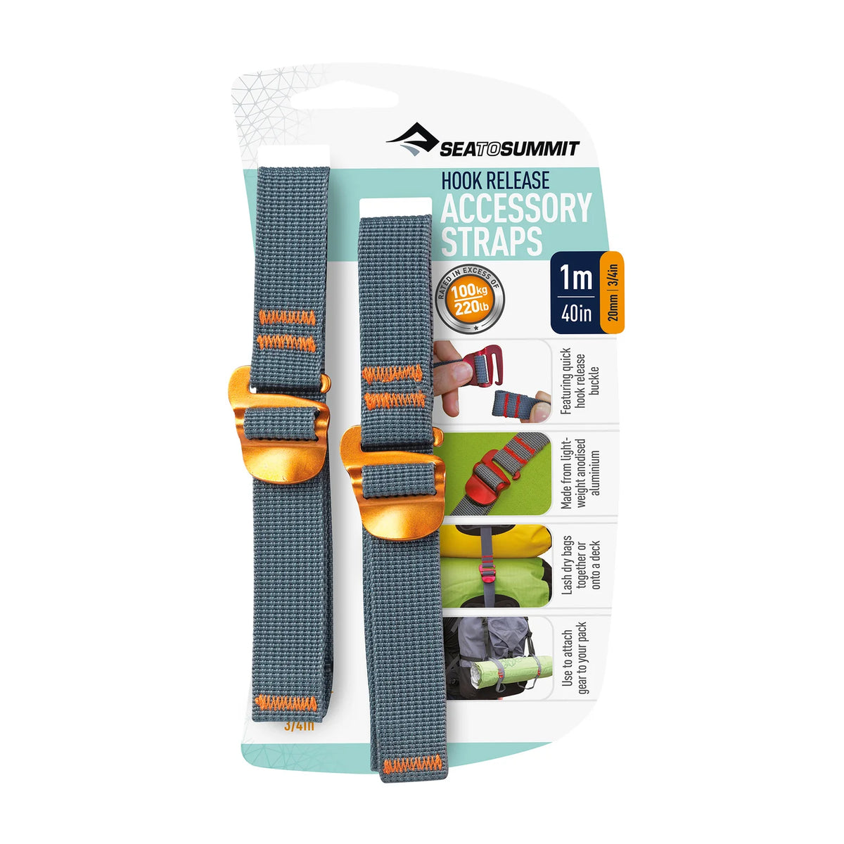 Sea To Summit Accessory Strap w Release Hook 20mm