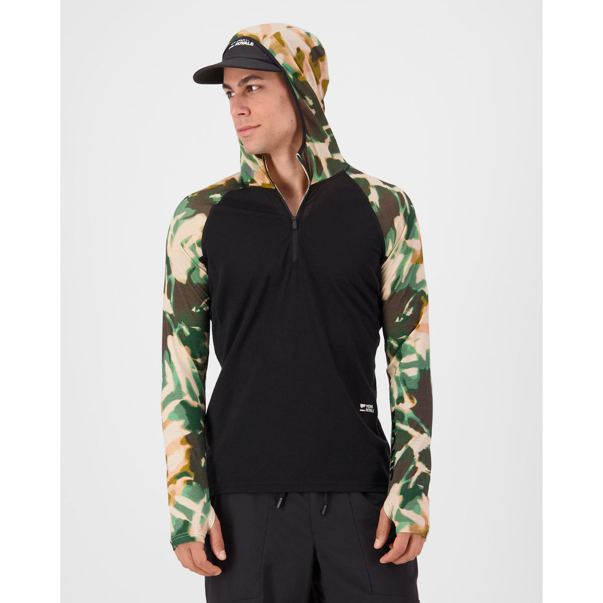 Mons Royale Men's Temple Merino Long Sleeve Hood