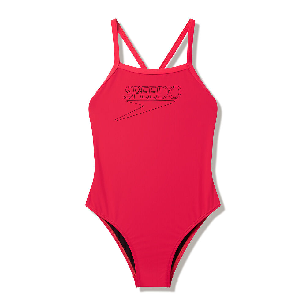 Speedo Junior Girls Endurance+ Logo Thinstrap One Piece