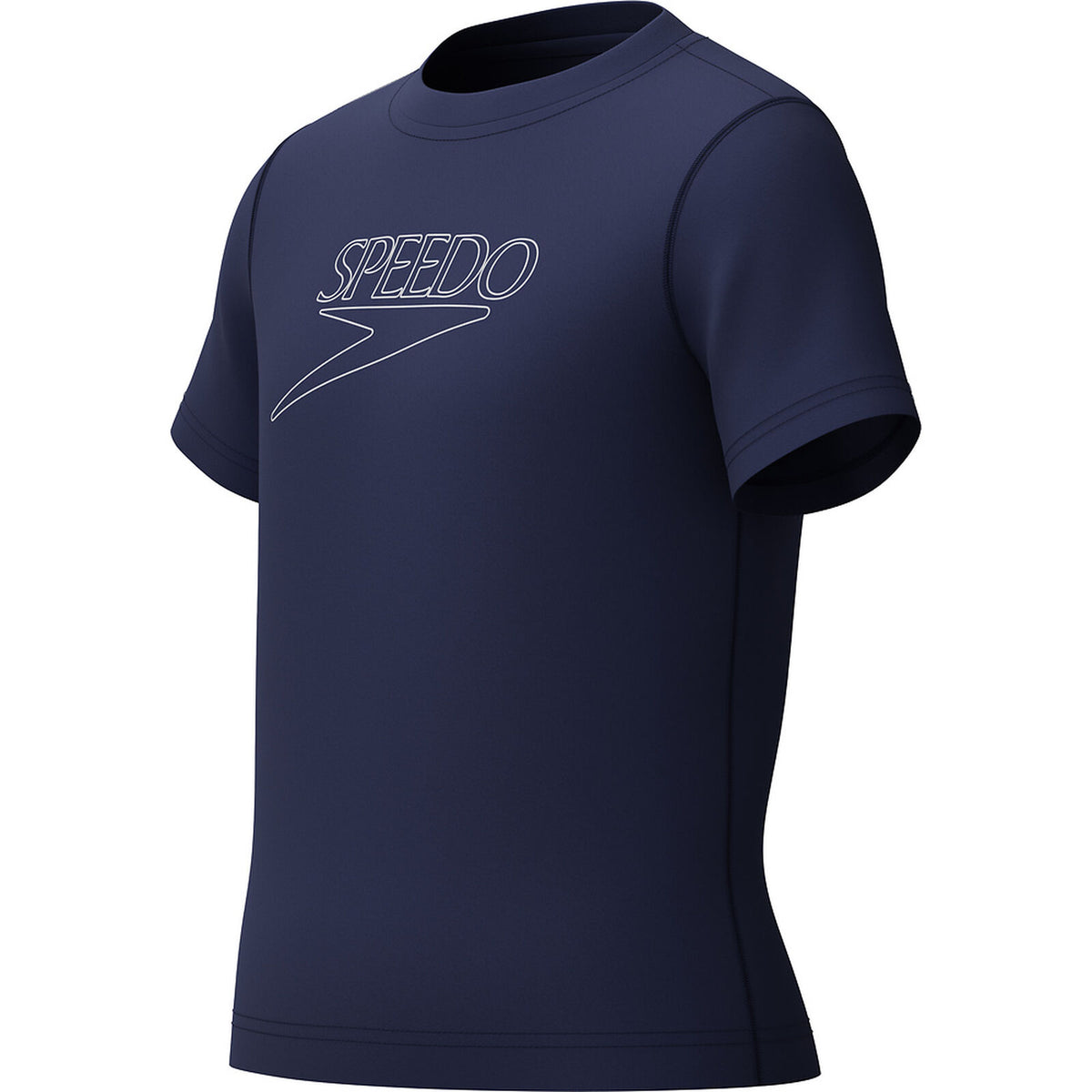 Speedo Junior Boys Unisex Short Sleeve Classic Logo Rashguard