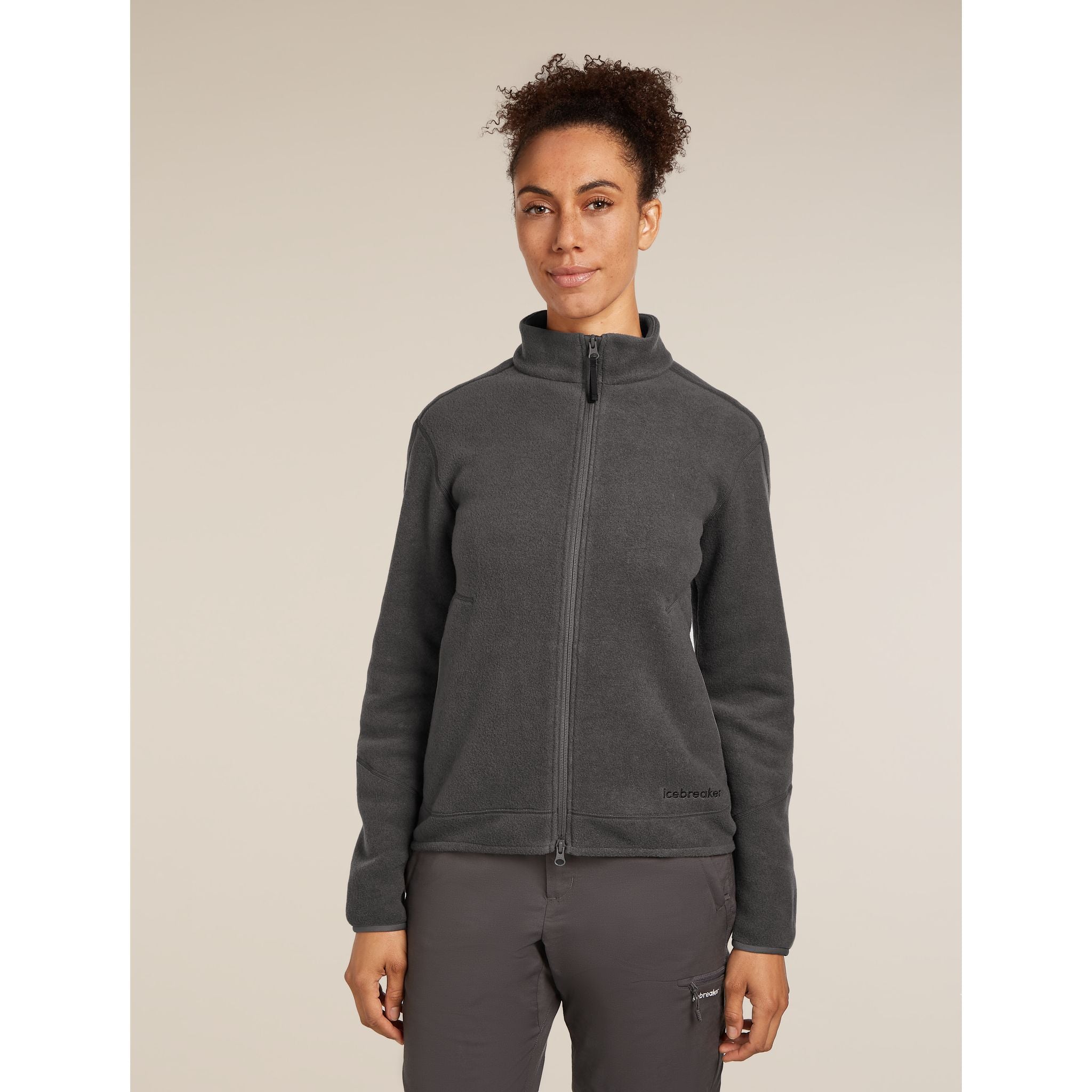 Icebreaker Women's Merino Blend 800 RealFleece Classic Pile LS Zip