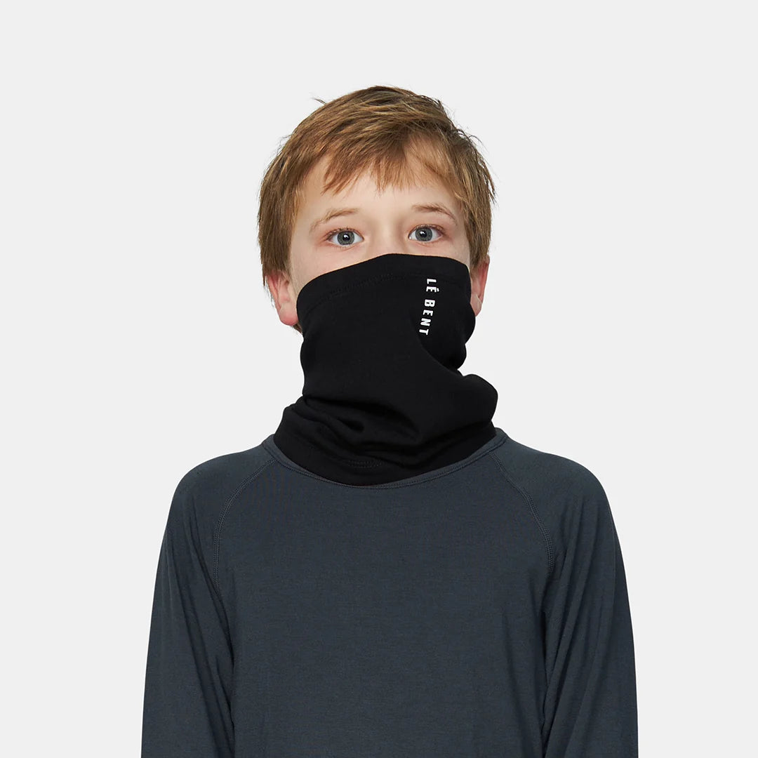Le Bent Kid's Heavyweight Grid Fleece Neck Gaiter