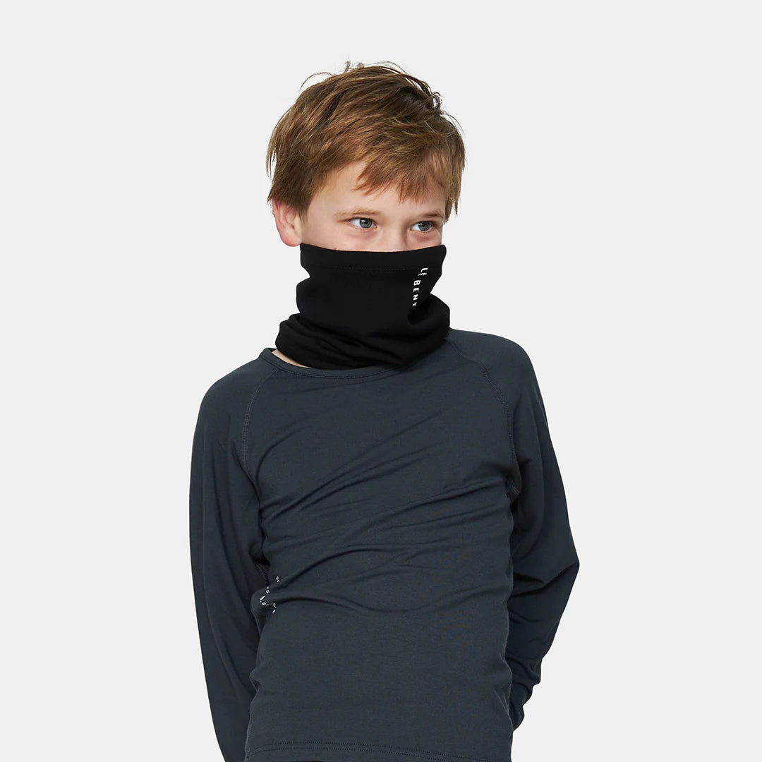 Le Bent Kid's Heavyweight Grid Fleece Neck Gaiter