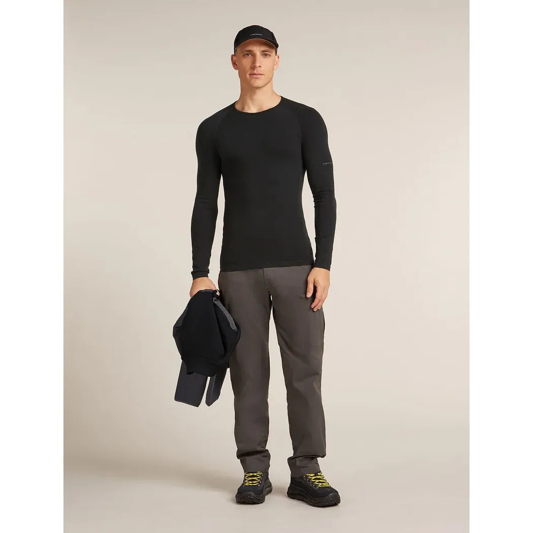Icebreaker Men's Merino Blend 260 ZoneKnit Seamless Long Sleeve Crewe Thermal Top