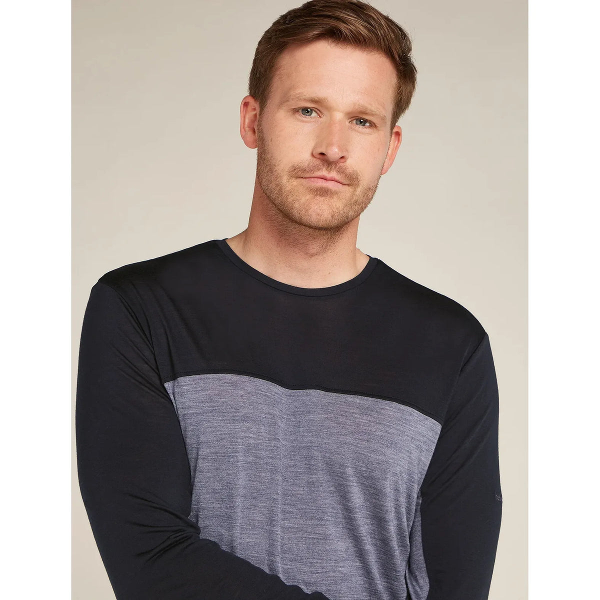 Icebreaker Men's Merino Blend 125 Cool-Lite Sphere LS T-Shirt Colour Block