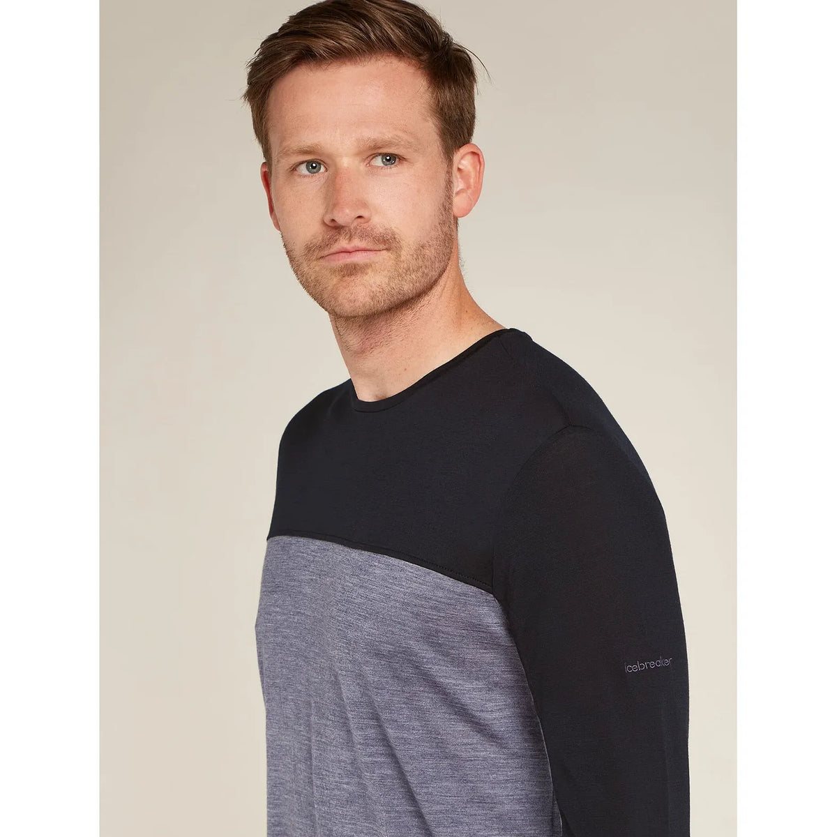 Icebreaker Men's Merino Blend 125 Cool-Lite Sphere LS T-Shirt Colour Block