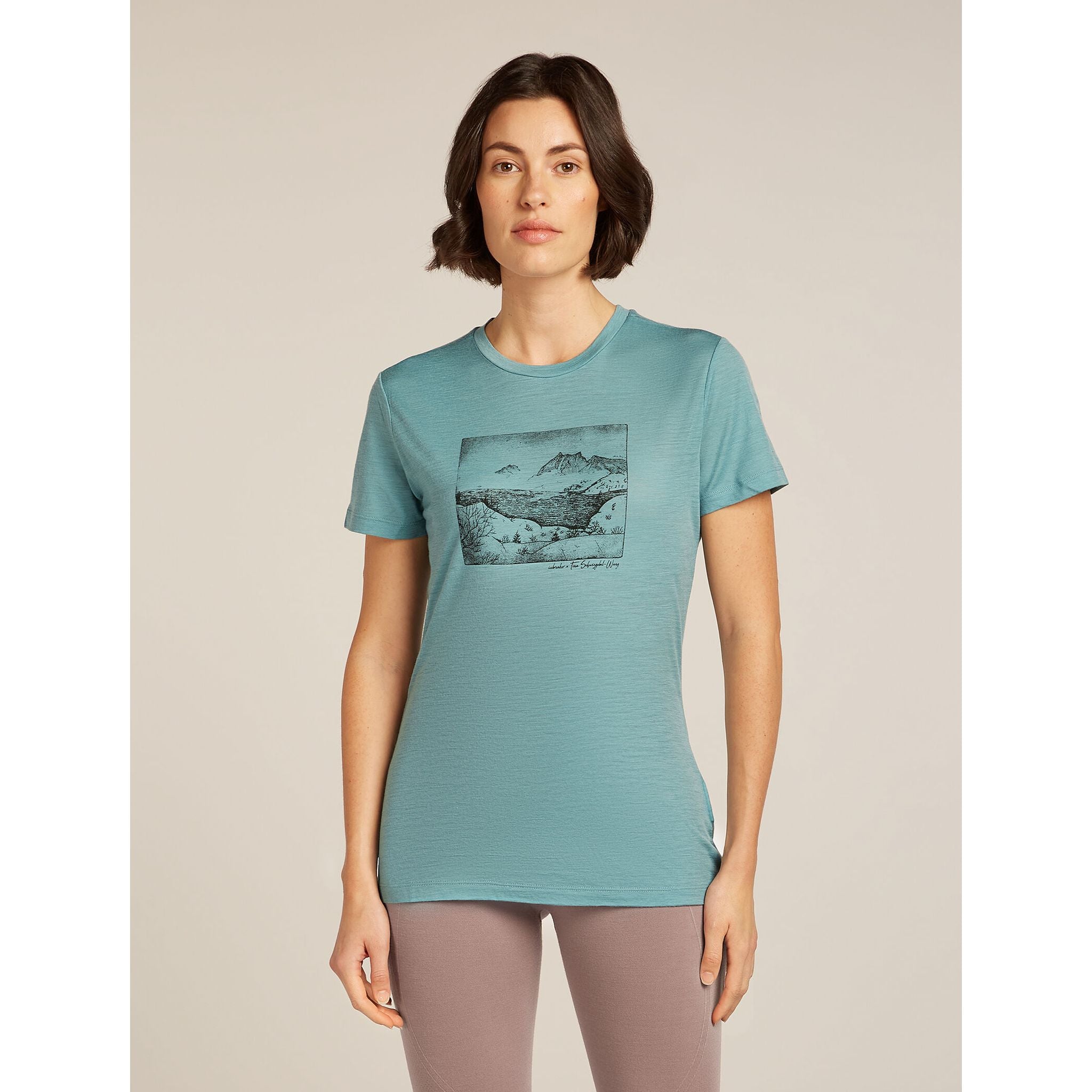 Icebreaker Women's Merino 150 Tech Lite SS Tee Terrain