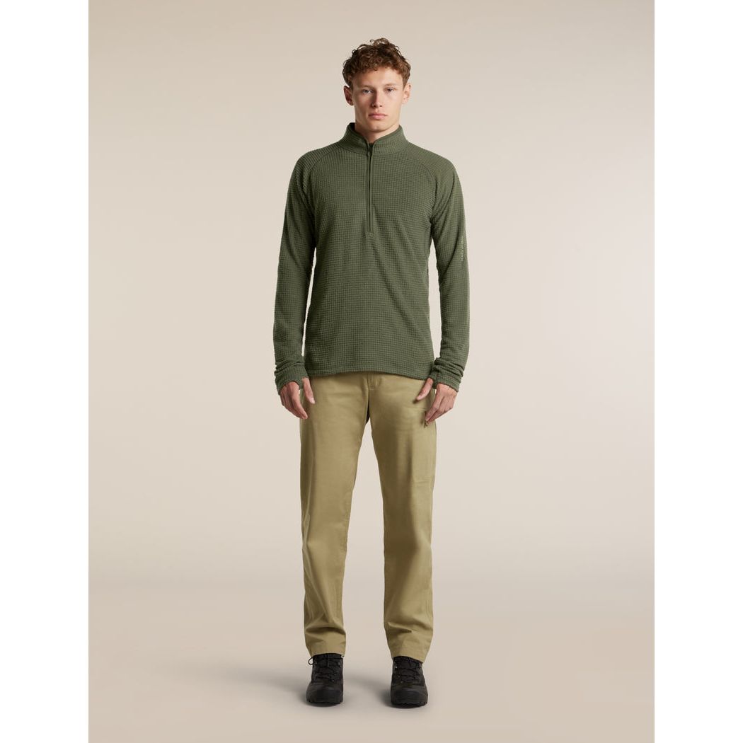 Icebreaker Men's Merino 400 RealFleece Peaksland Long Sleeve Half Zip