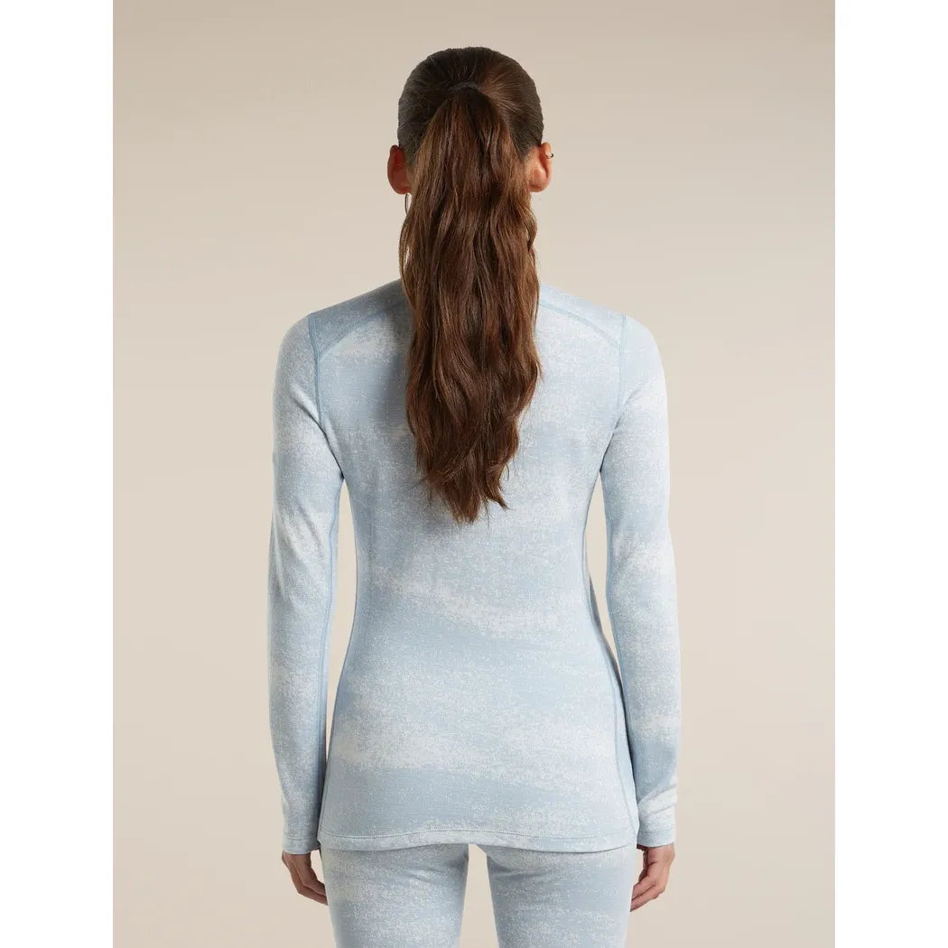 Icebreaker Women's Merino 260 Oasis Vertex Long Sleeve Half Zip Chillwave
