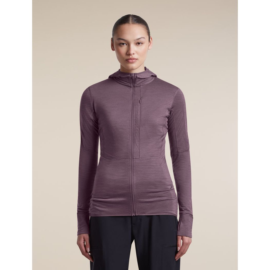 Icebreaker Women's Merino Blend 200 RealFleece Descender Long Sleeve Zip Hoodie