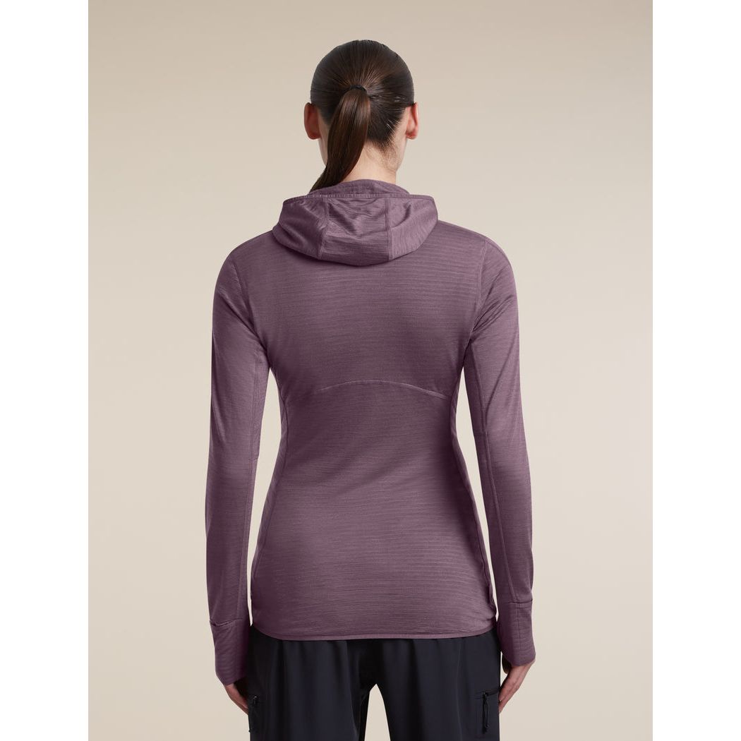 Icebreaker Women's Merino Blend 200 RealFleece Descender Long Sleeve Zip Hoodie