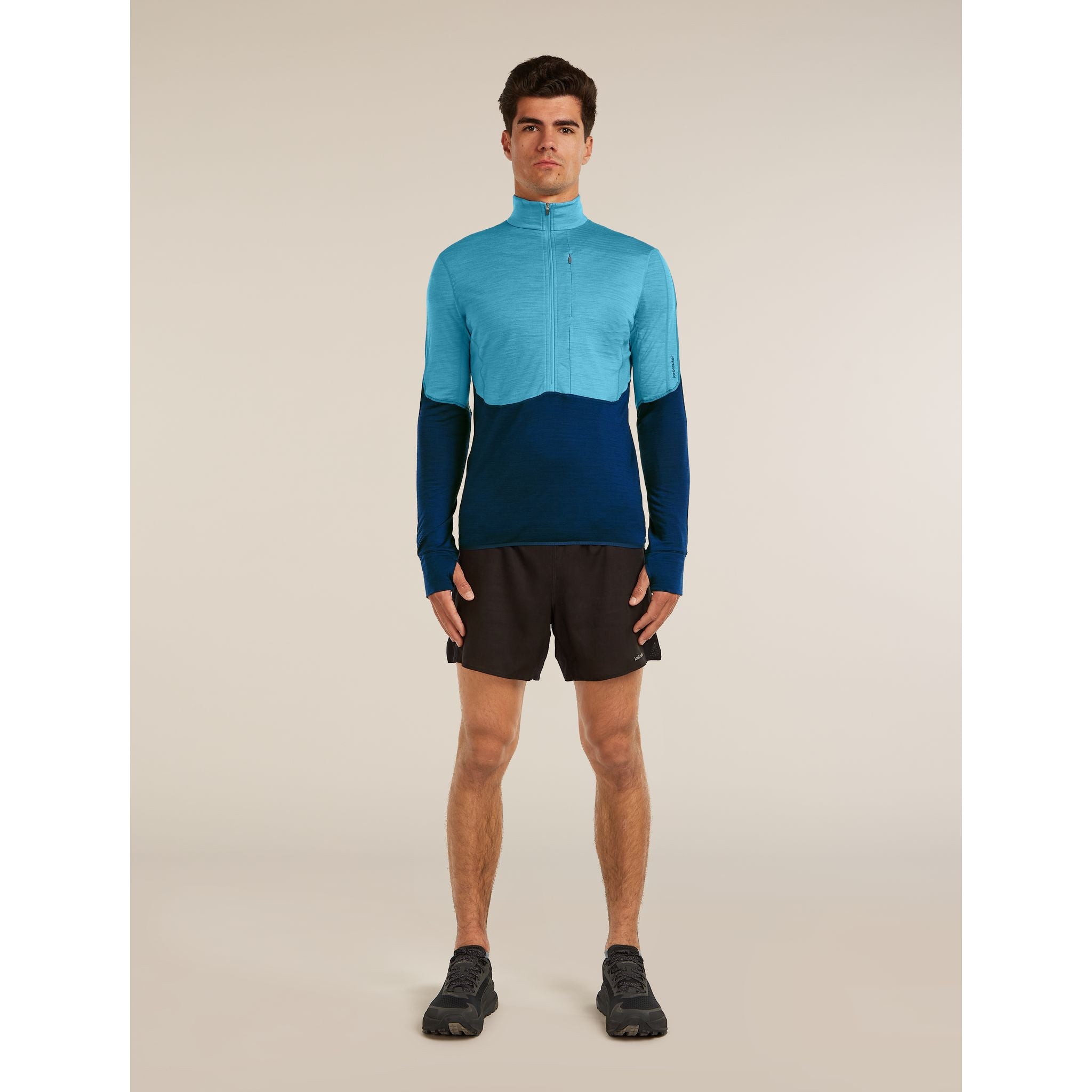 Icebreaker Men's Merino 200 RealFleece Descender Long Sleeve Half Zip