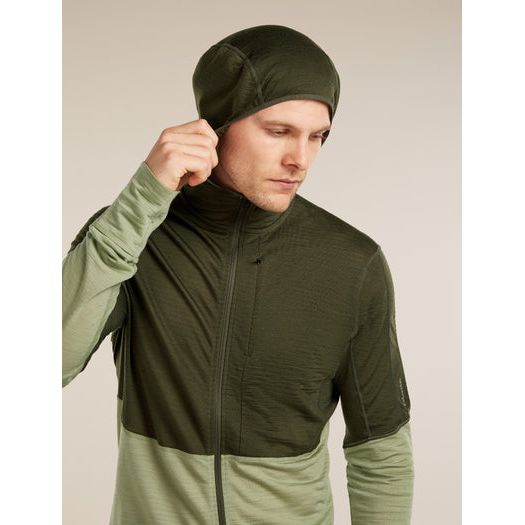 Icebreaker Men's Merino Blend 200 RealFleece Descender Long Sleeve Zip Hoodie