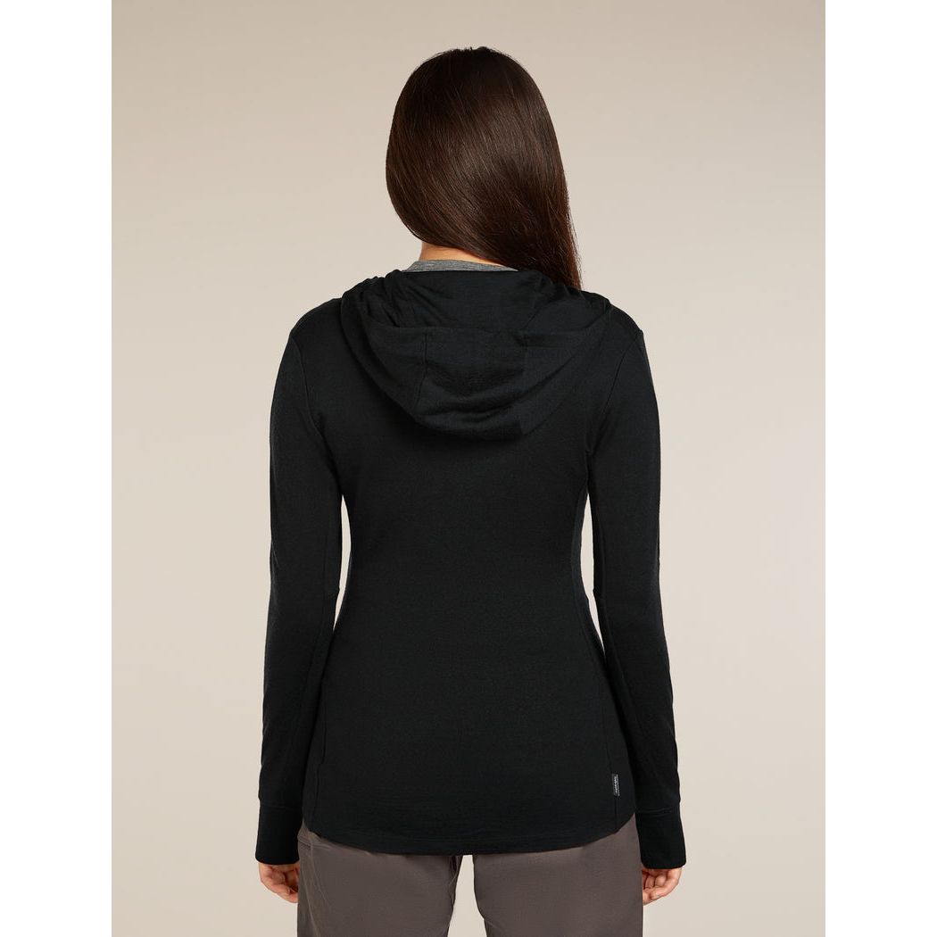 Icebreaker Women's Merino 260 Quantum Long Sleeve Zip Hoodie Fleece Outside Sports