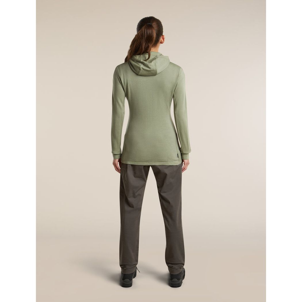 Icebreaker Women's Merino 260 Quantum Long Sleeve Zip Hoodie Fleece Outside Sports