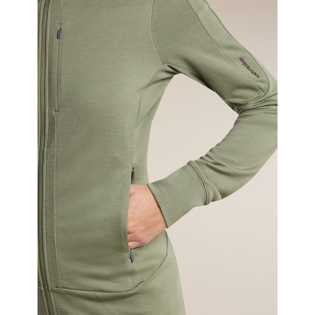 Icebreaker Women's Merino 260 Quantum Long Sleeve Zip Hoodie Fleece Outside Sports