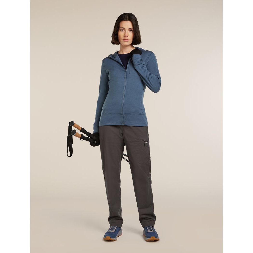 Icebreaker Women's Merino 260 Quantum Long Sleeve Zip Hoodie Fleece Outside Sports