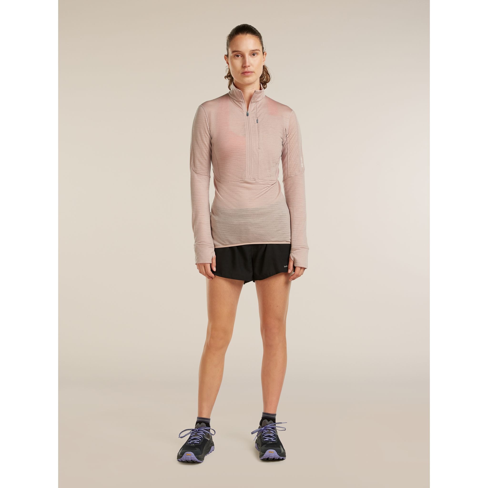 Icebreaker Women's Merino 200 RealFleece Descender Long Sleeve Half Zip