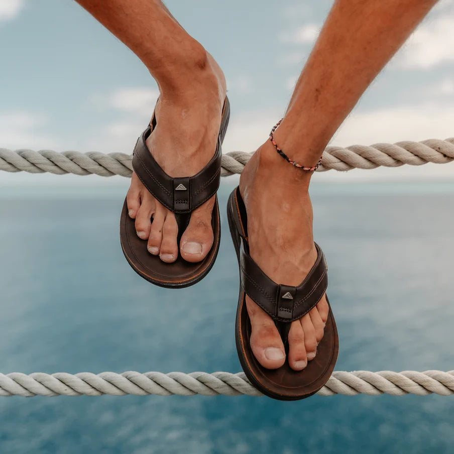 Reef Men's Leather Offshore Jandals