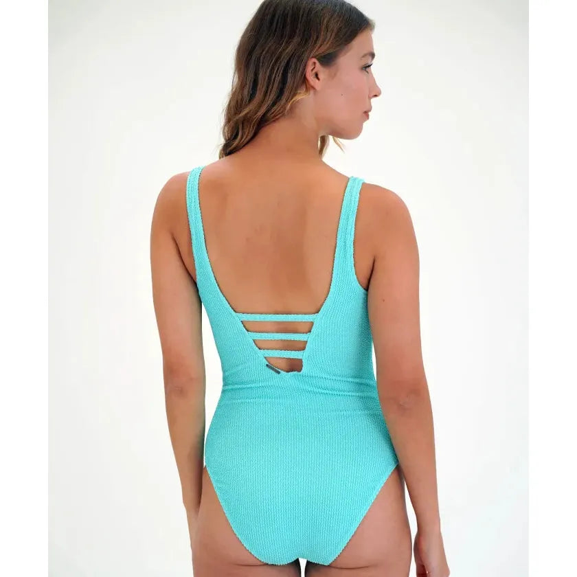 Moontide Women's Retro Deco Plunge Swimsuit