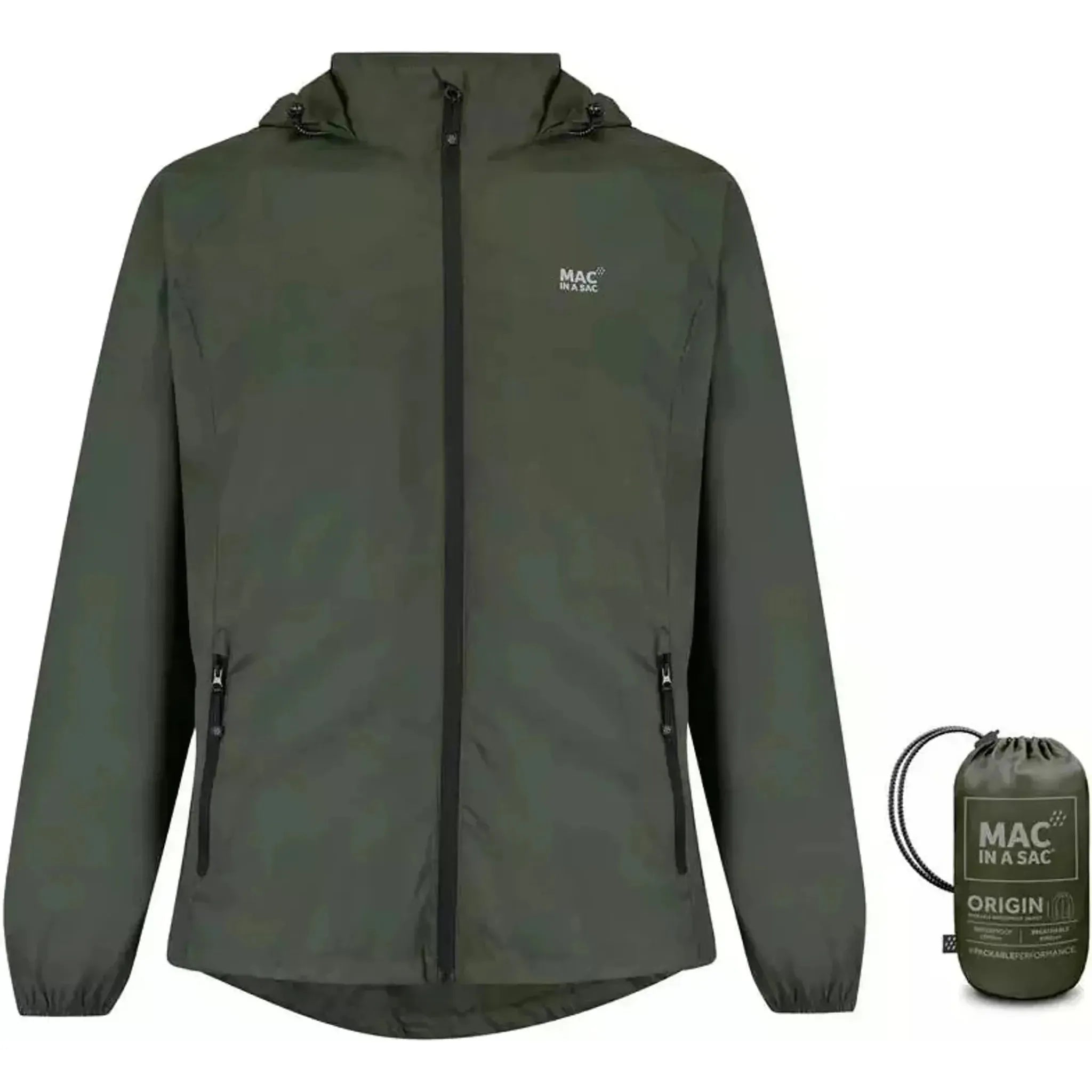 Mac-In-A-Sac Adult Rain Jacket Outside Sports
