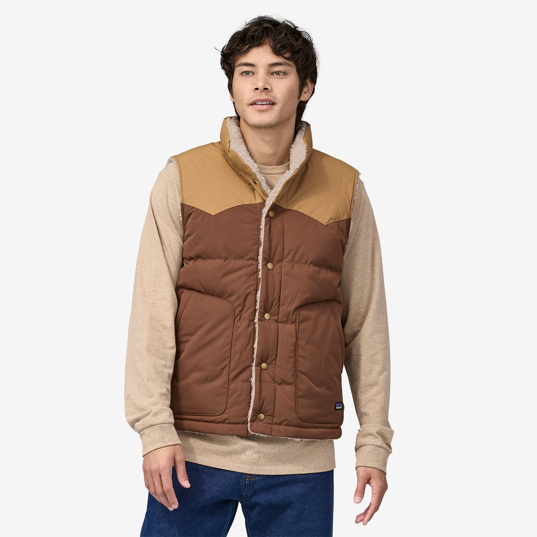 Patagonia Men's Reversible Bivy Down Vest Outside Sports