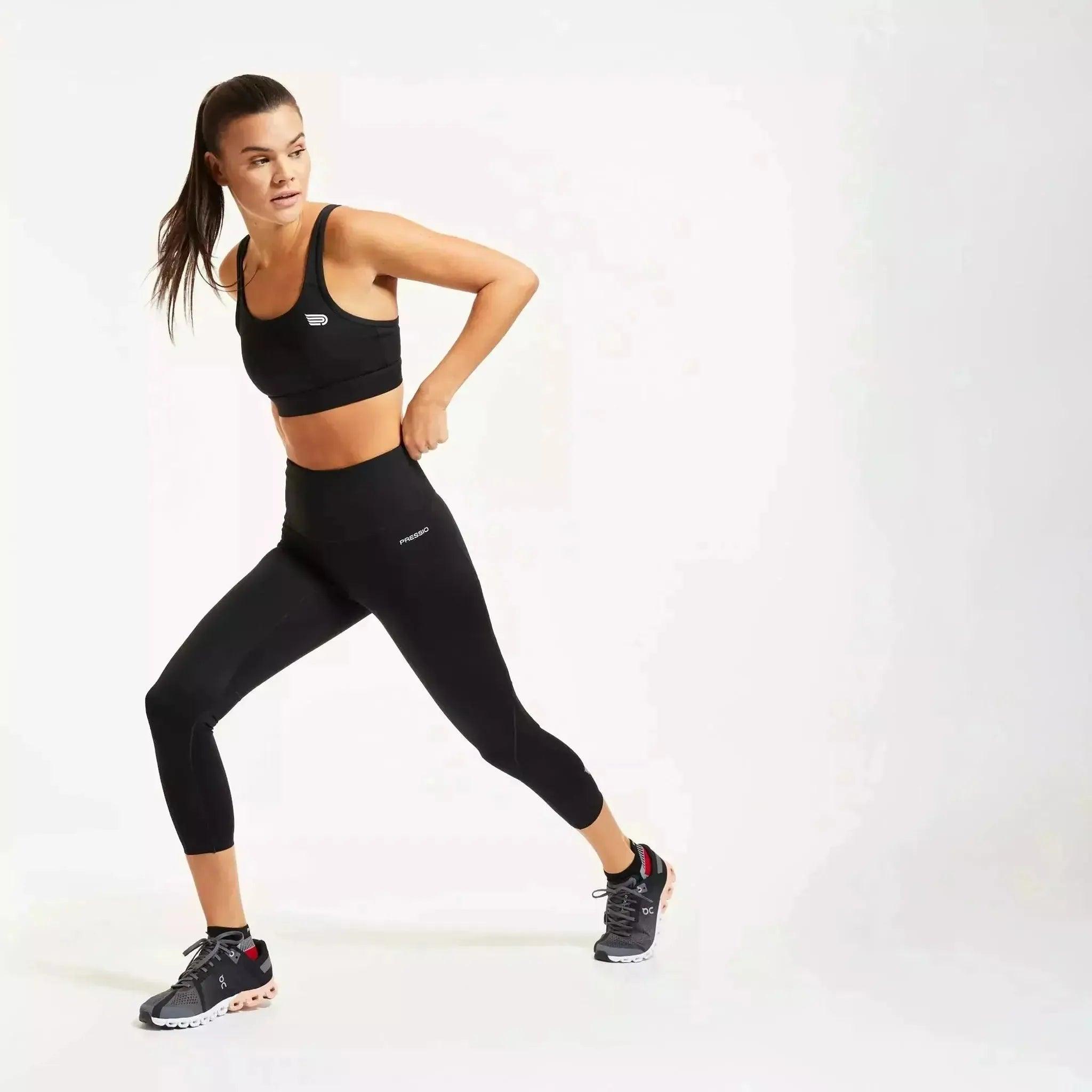 Pressio Womens Equilibrium High Ride 7/8s Tights Outside Sports