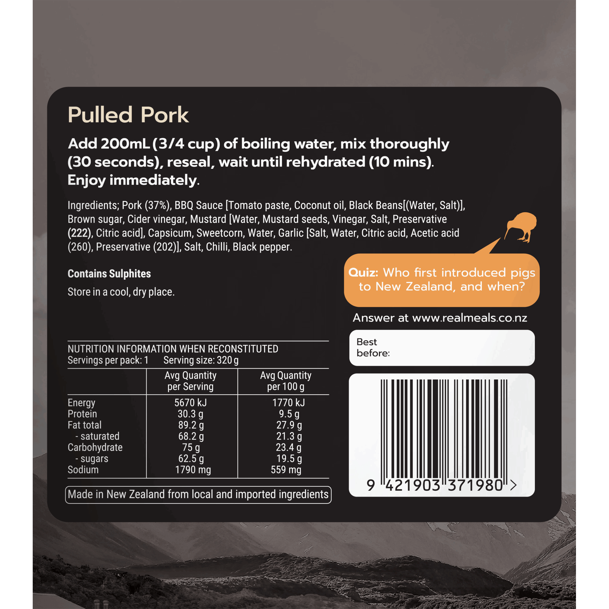 Real Meals Pulled Pork