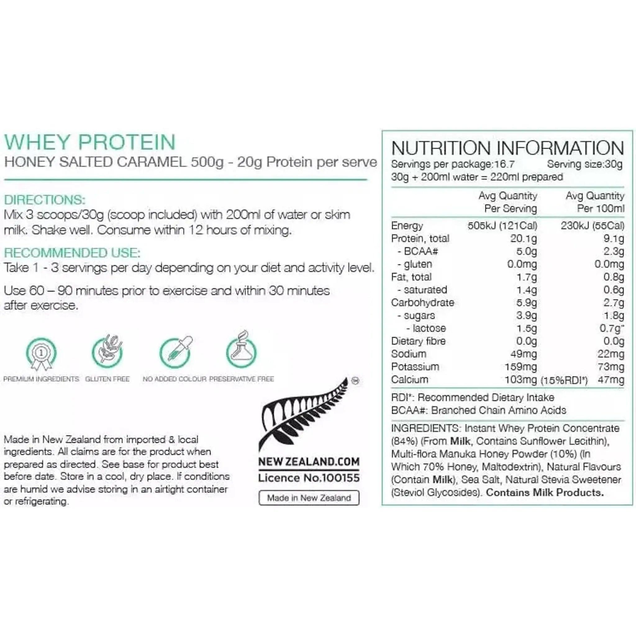Pure 500g Whey Protein Outside Sports