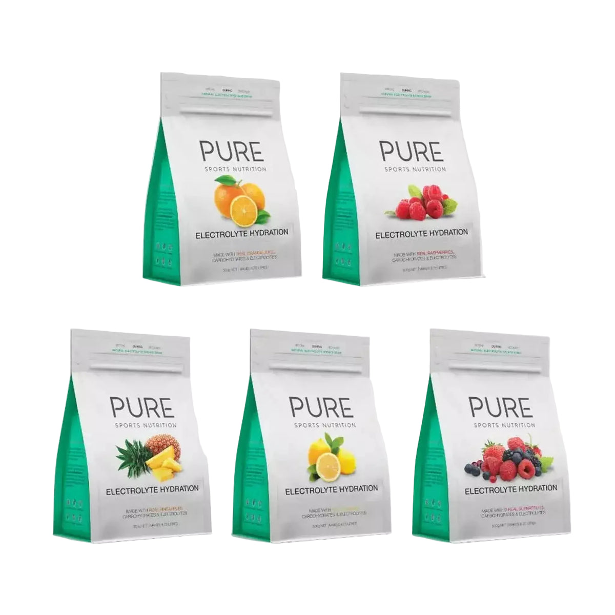 Pure Electrolyte Hydration 500g Pouch Electrolytes Outside Sports