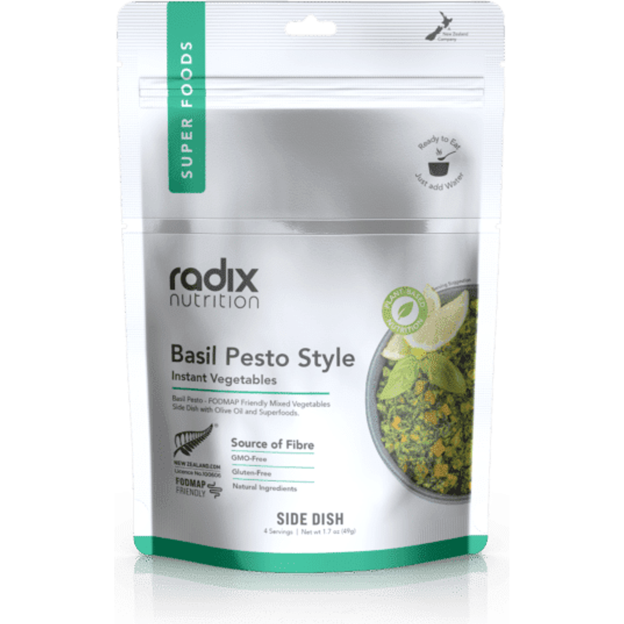 Radix Nutrition Superfood Vegetable Mix Basil Pesto Style Outside Sports