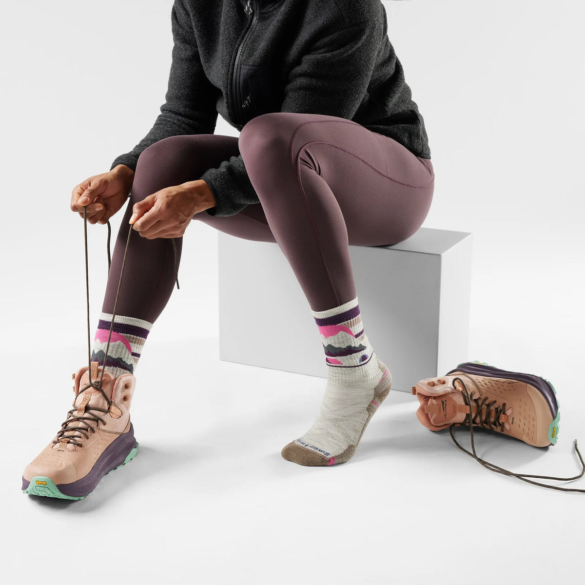 Smartwool Women's Light Cushion Mountain Moon Crew Hiking Socks