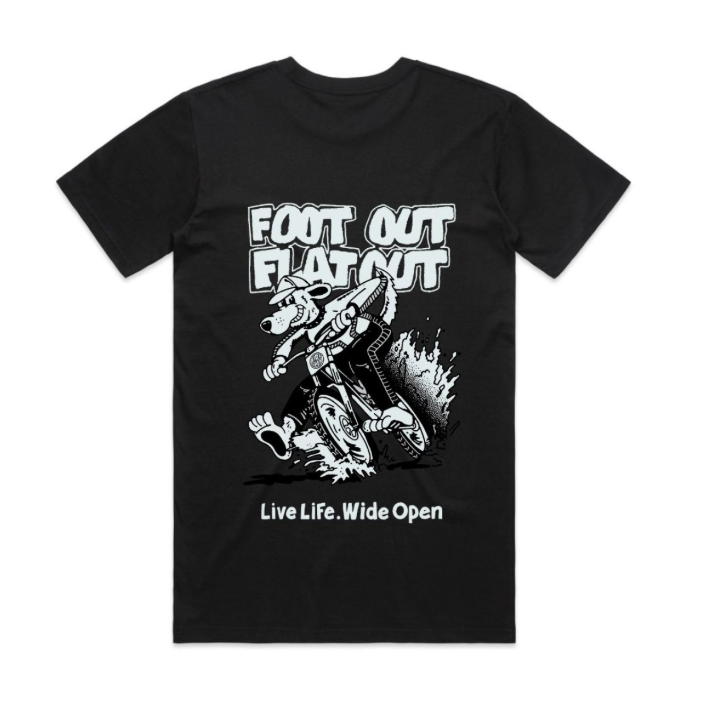 Wide Open Foot Out Flat Out T-Shirt