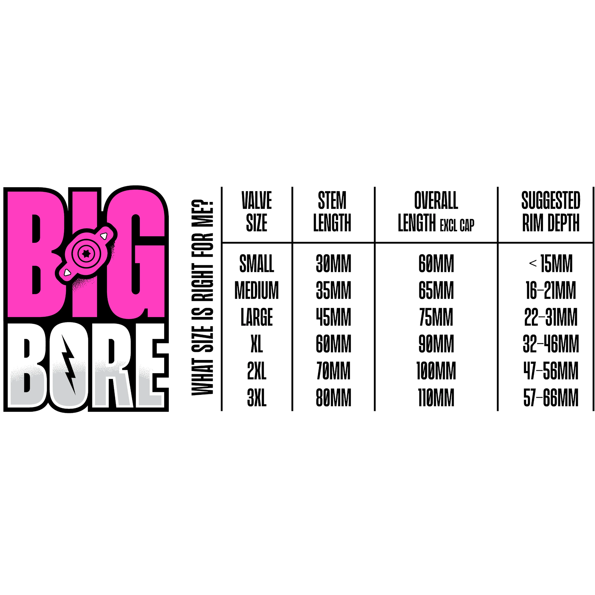 Muc Off Tubeless Valves Big Bore - Hybrid