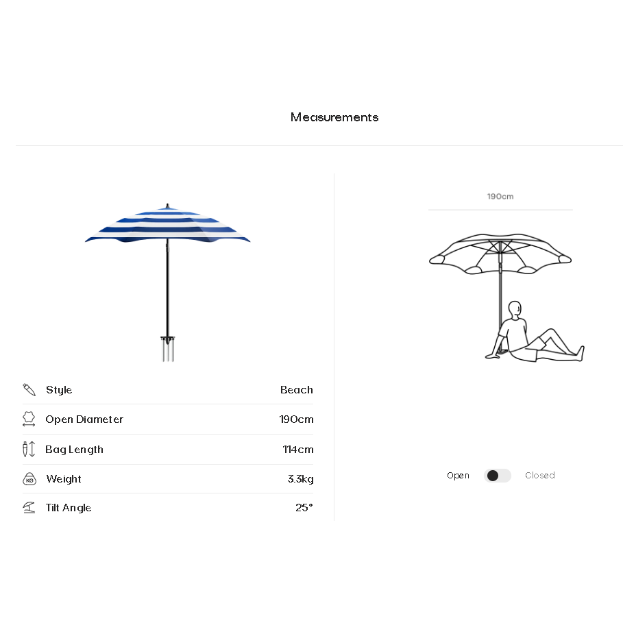 Blunt Beach Umbrella