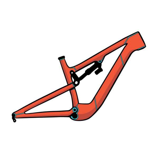 RideWrap Tailored Protection Frame Kit - Whyte E-160 RSX