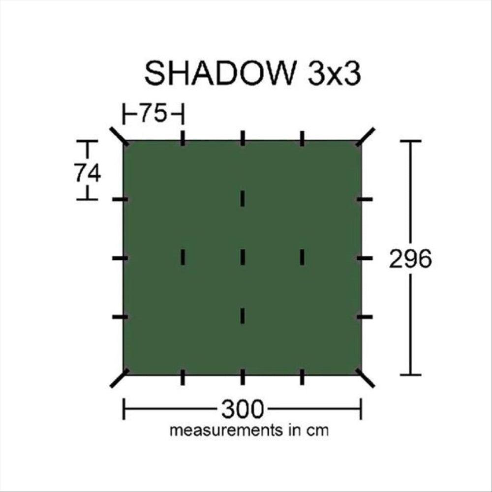 Orson Tarp Shadow Polyester 3mx3m Sand